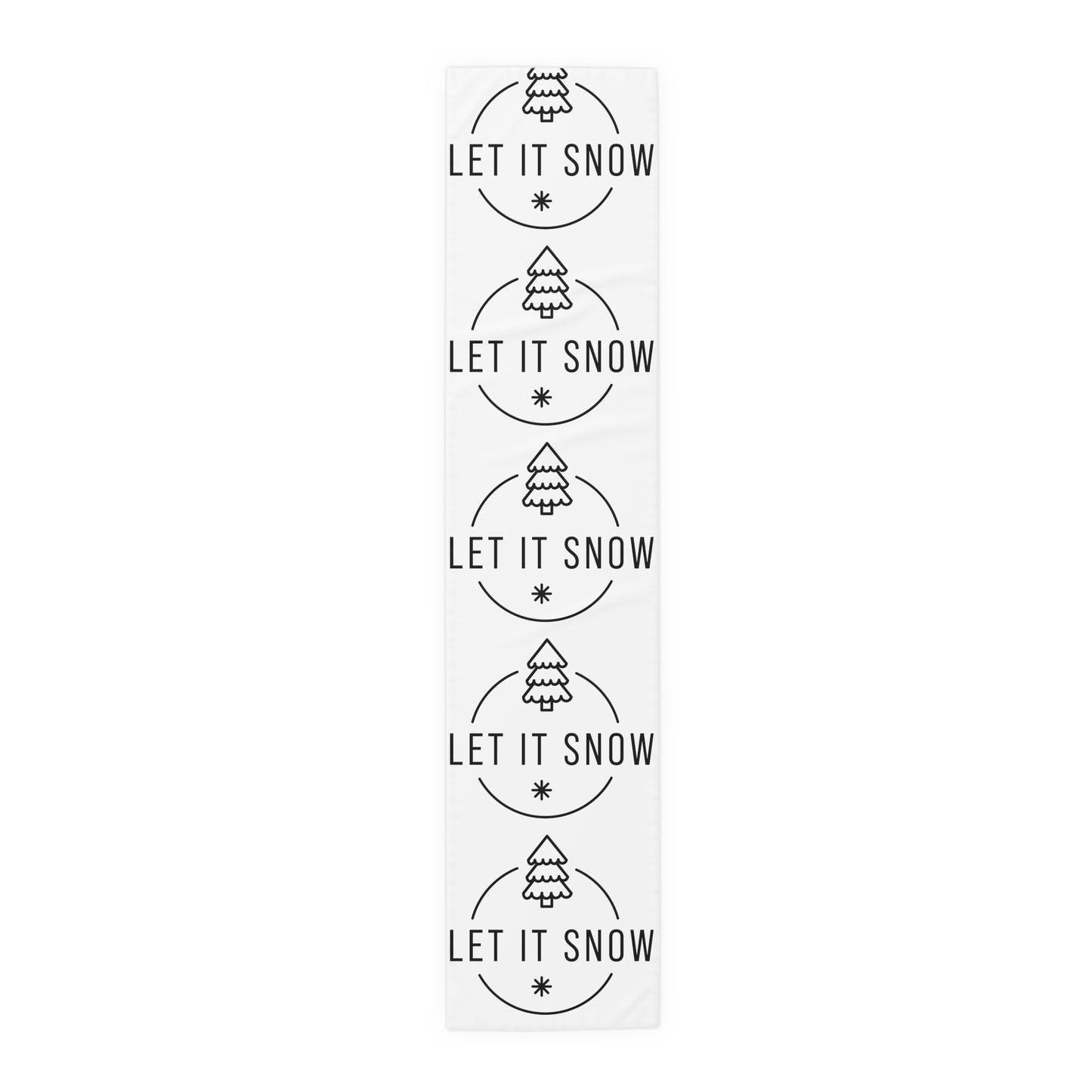 Let it Snow - Holiday Table Runner (Cotton, Poly)