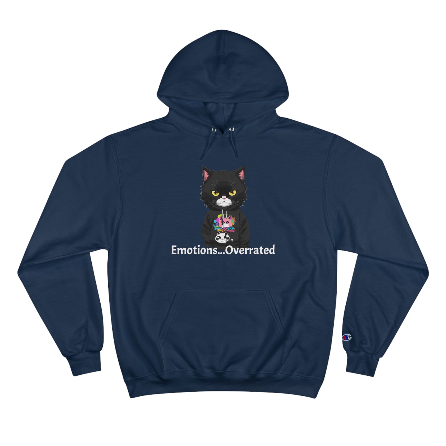 Cool Cat Sweater - Unisex Champion Hoodie