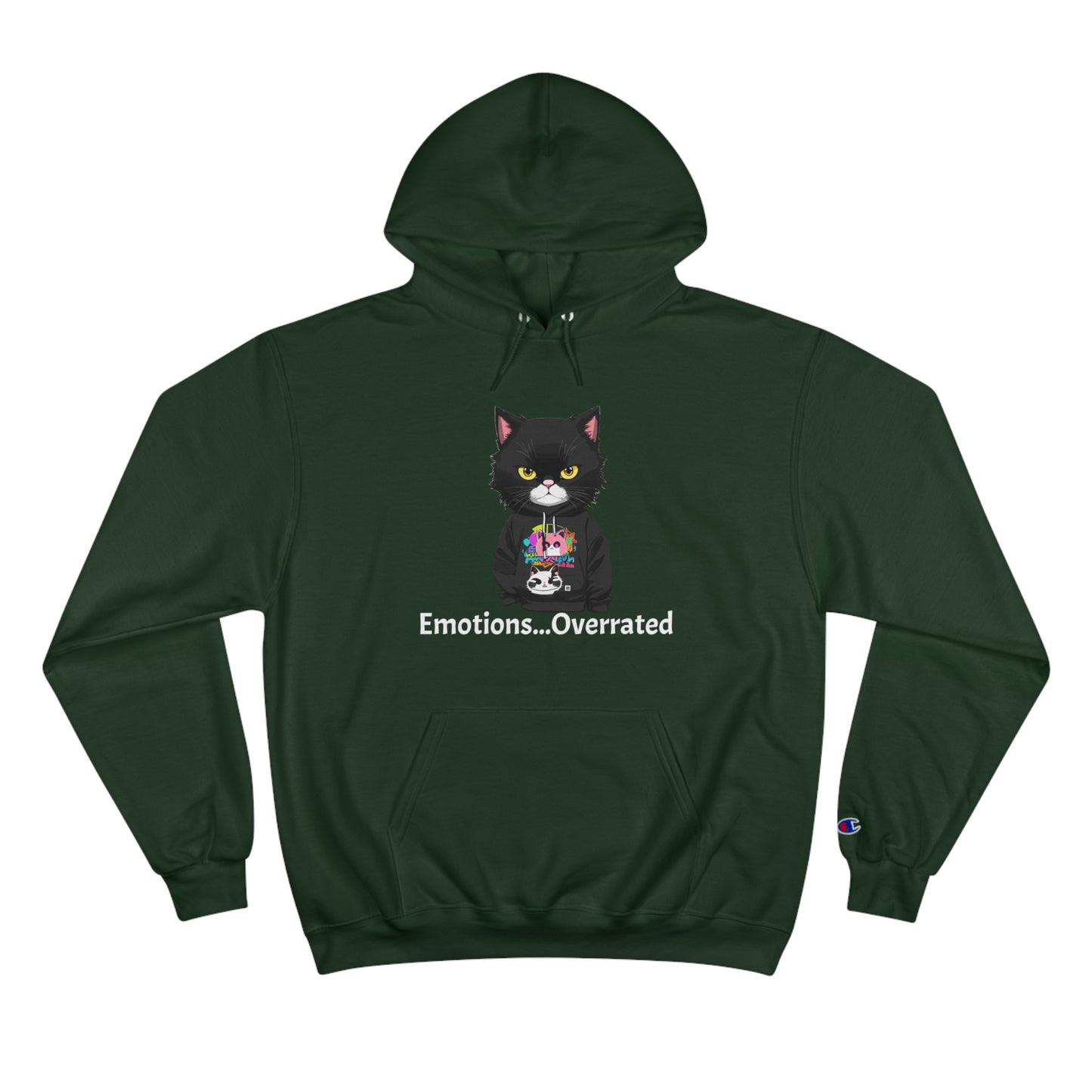 Cool Cat Sweater - Unisex Champion Hoodie
