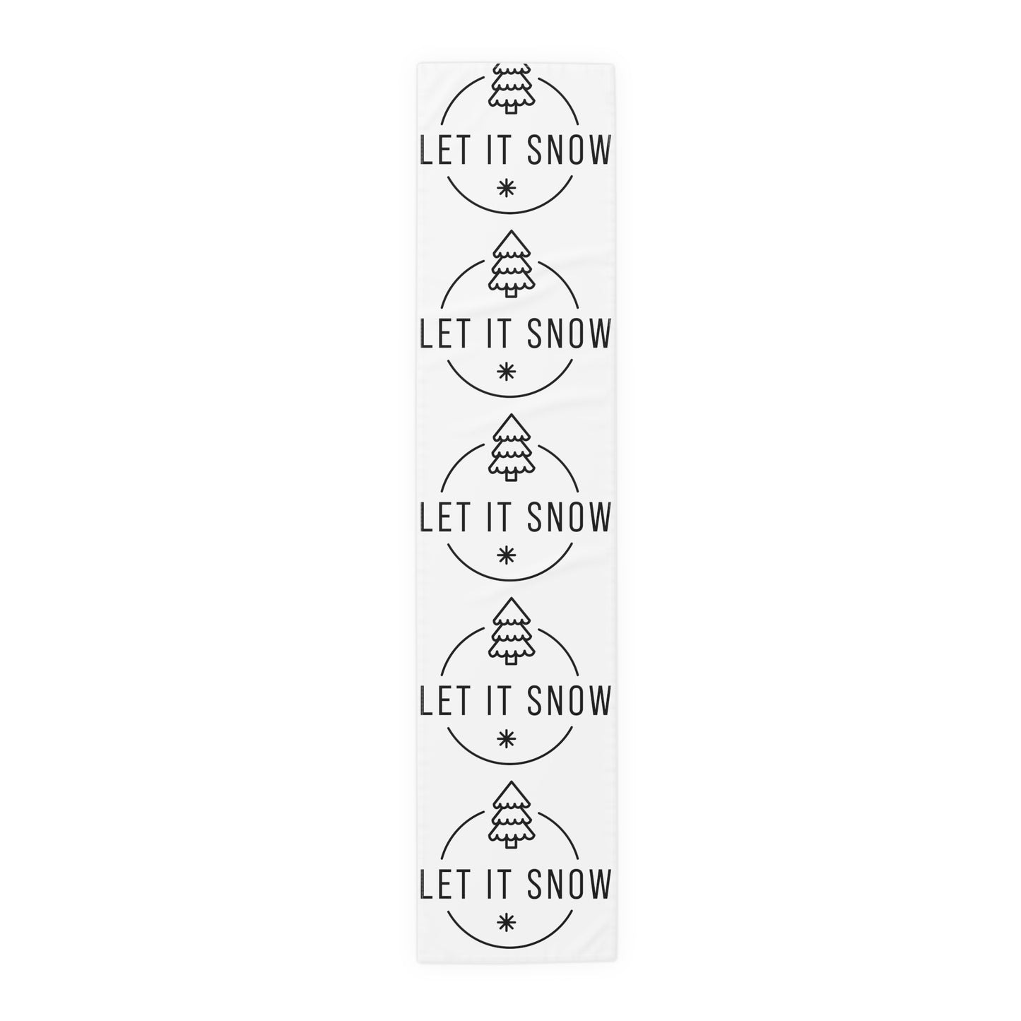 Let it Snow - Holiday Table Runner (Cotton, Poly)