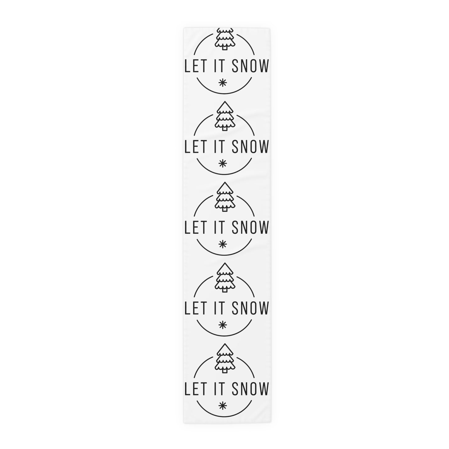 Let it Snow - Holiday Table Runner (Cotton, Poly)