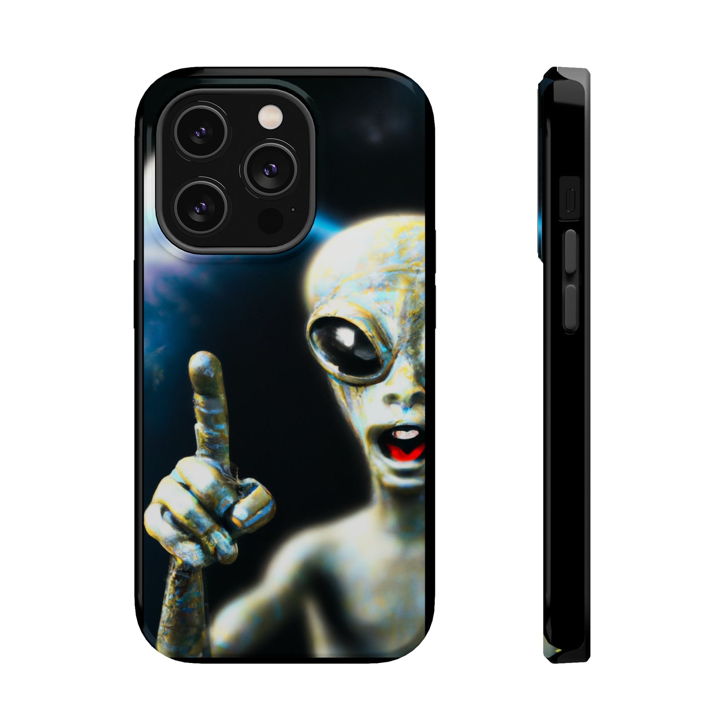 "Alien Pointer" -  iPhone 4 MagSafe Tough Cases