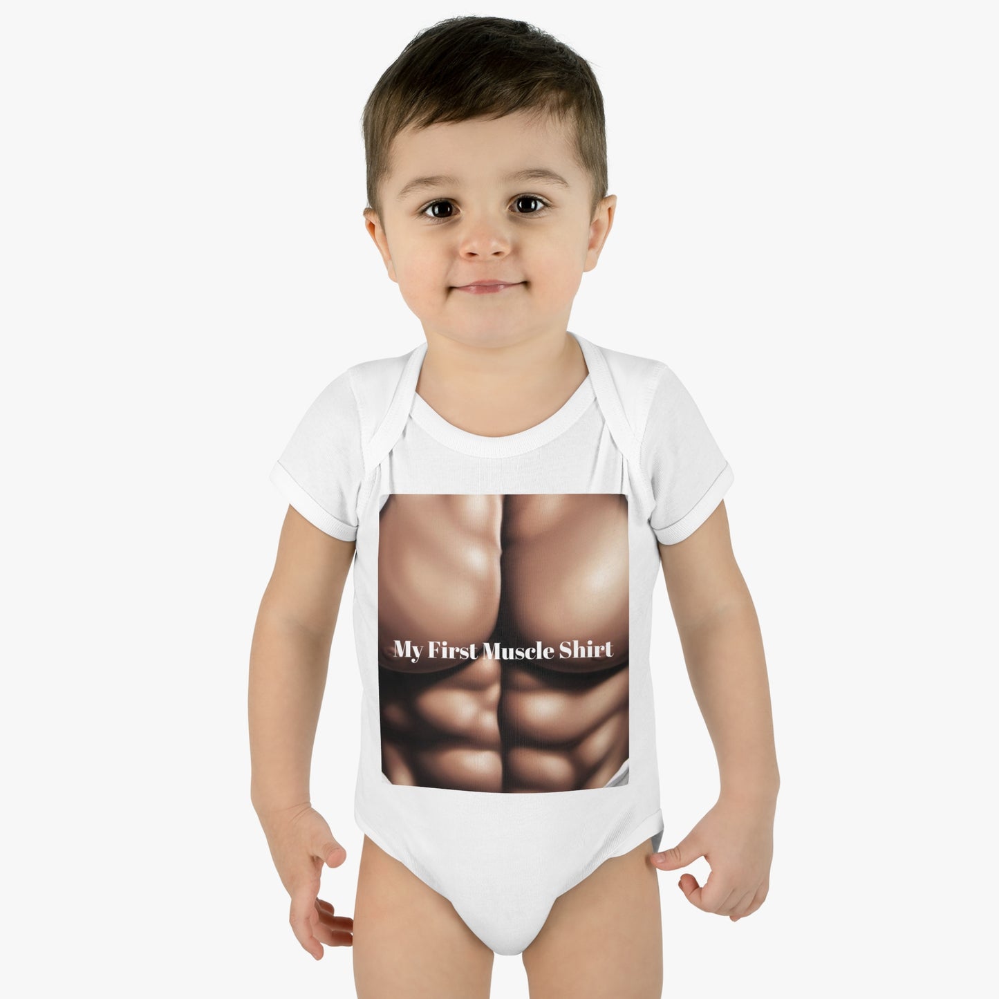 "My First Muscle Shirt" Infant Baby Rib Bodysuit - (Infant Collection)