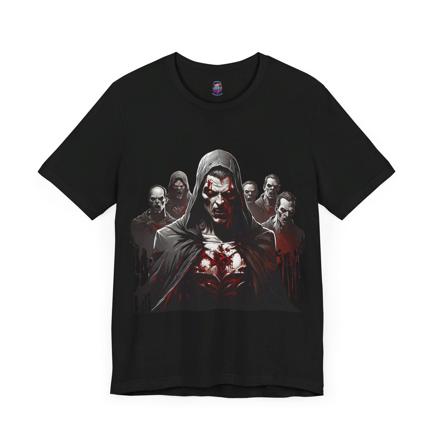 Bloodthirsty Zombies Attack Bella Canvas T-Shirt , Scary Halloween Horror Tee