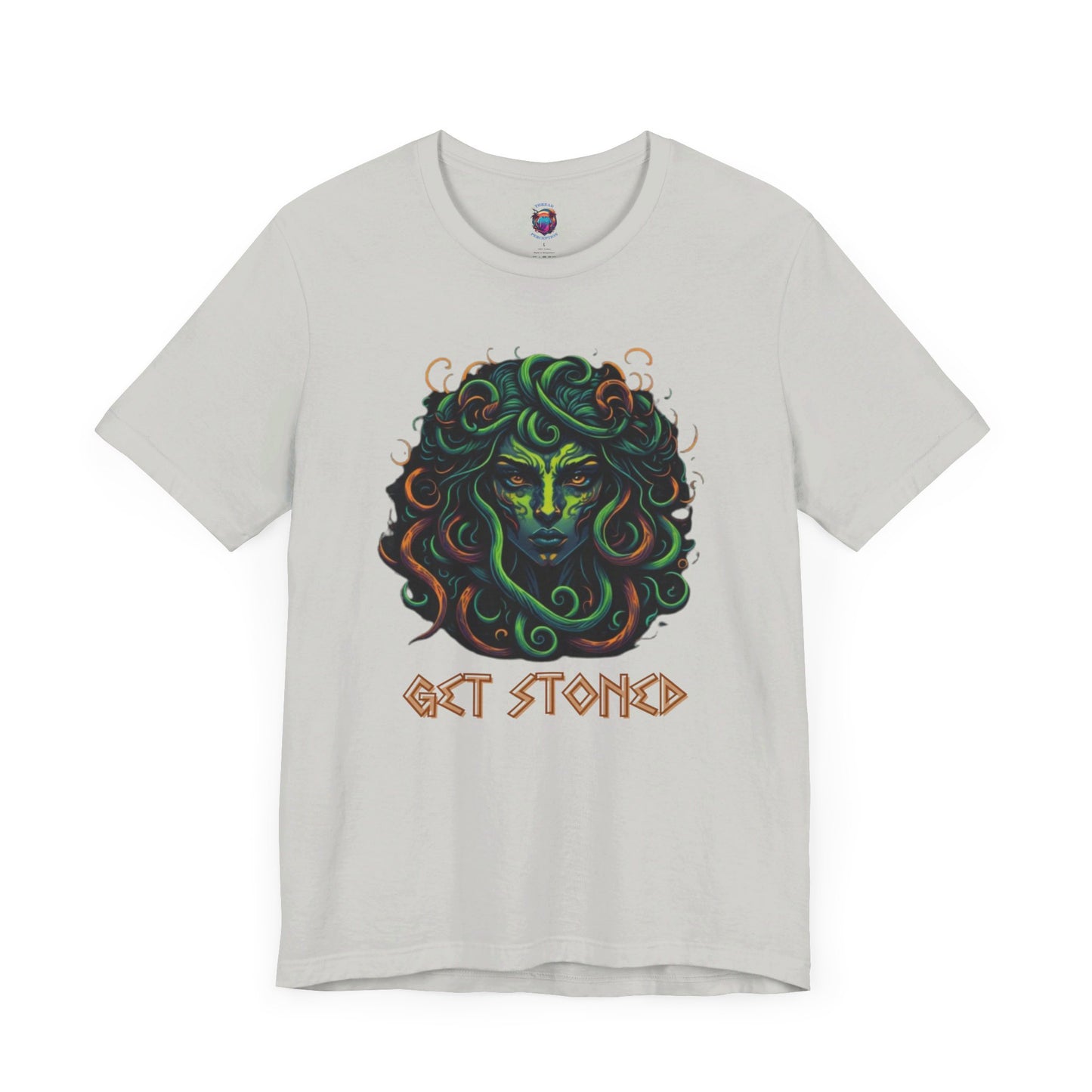 Bella Canvas Medusa "Get Stoned" Greek Style T-Shirt, Mythology-Inspired Graphic Tee, Halloween shirt, Funny Shirt, Medusa Shirt