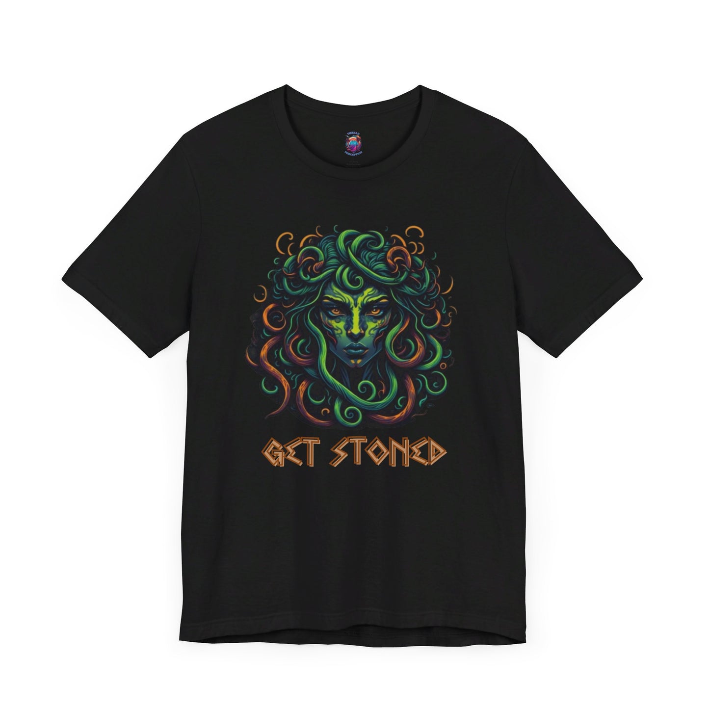 Bella Canvas Medusa "Get Stoned" Greek Style T-Shirt, Mythology-Inspired Graphic Tee, Halloween shirt, Funny Shirt, Medusa Shirt