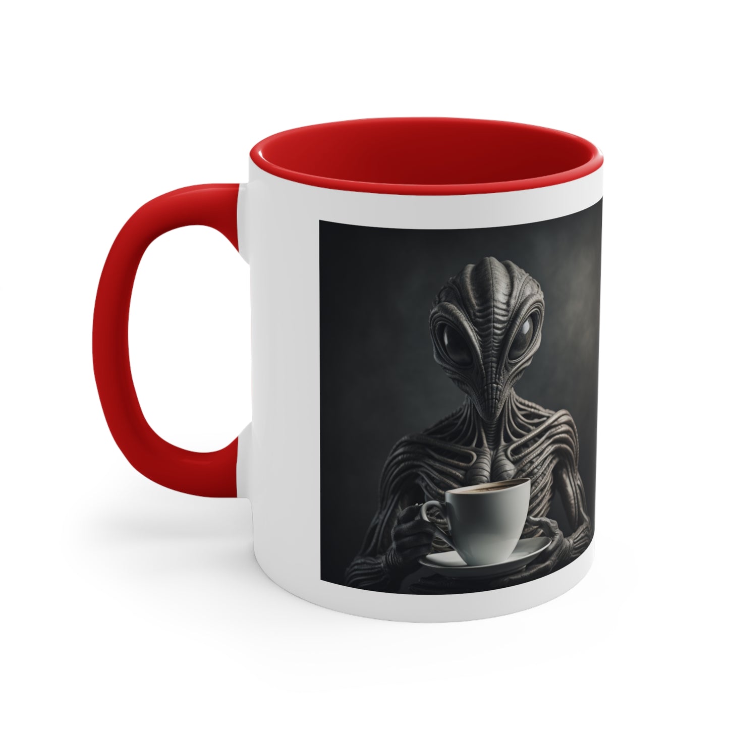 Alien Statement Coffee Mug, 11oz - "Touch my coffee and I'll probe you"