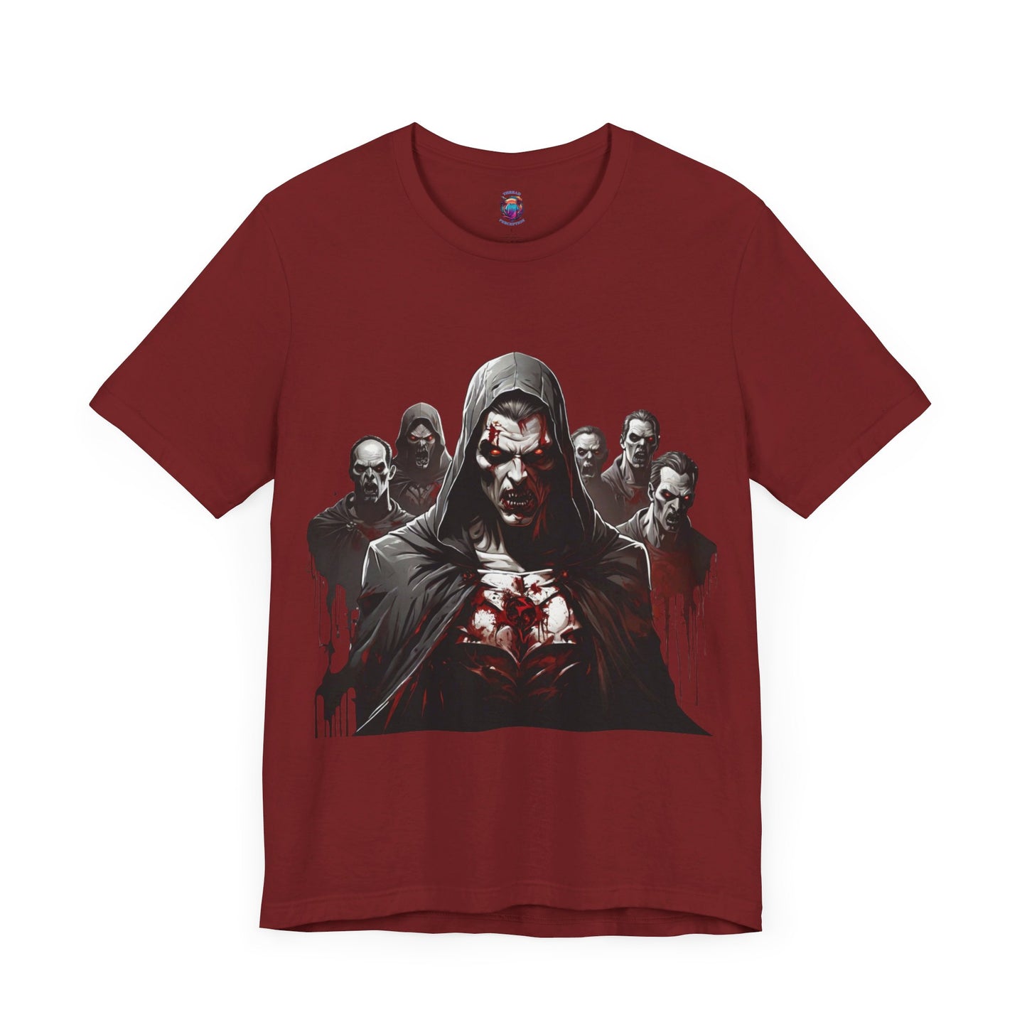 Bloodthirsty Zombies Attack Bella Canvas T-Shirt , Scary Halloween Horror Tee