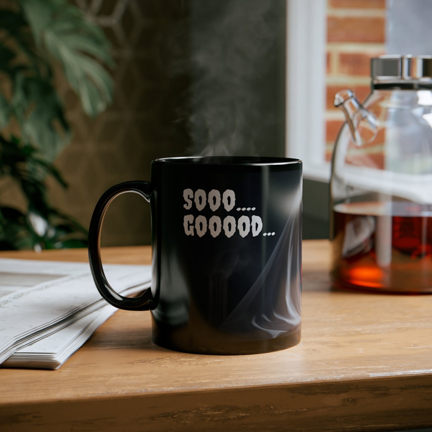 Halloween - Coffee Ghost" 11oz Black Mug