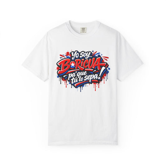 Yo soy Boricua pa' que tu lo sepa T-shirt | Puerto Rico flag design