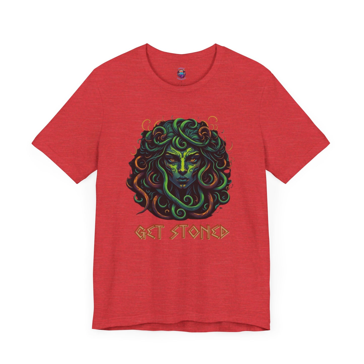 Bella Canvas Medusa "Get Stoned" Greek Style T-Shirt, Mythology-Inspired Graphic Tee, Halloween shirt, Funny Shirt, Medusa Shirt