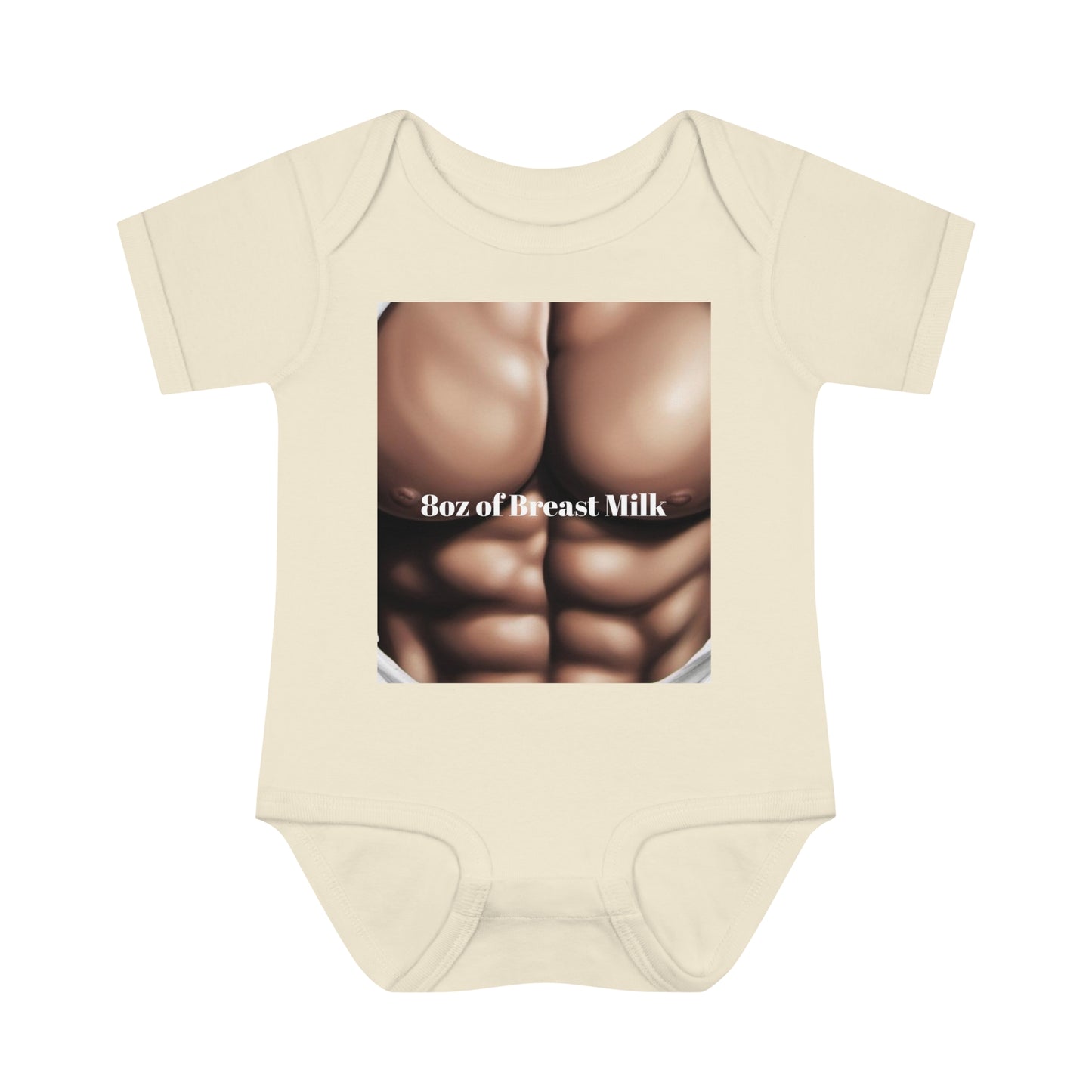 "8oz of Breast Milk" Infant Baby Rib Bodysuit