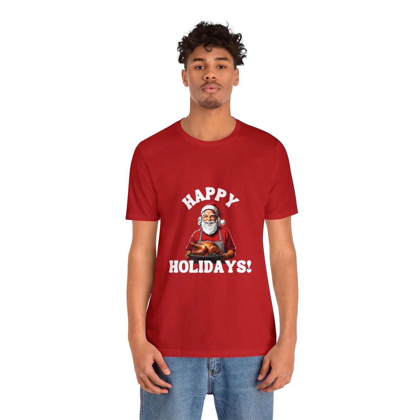 Happy Holidays Unisex Jersey Short Sleeve Tee