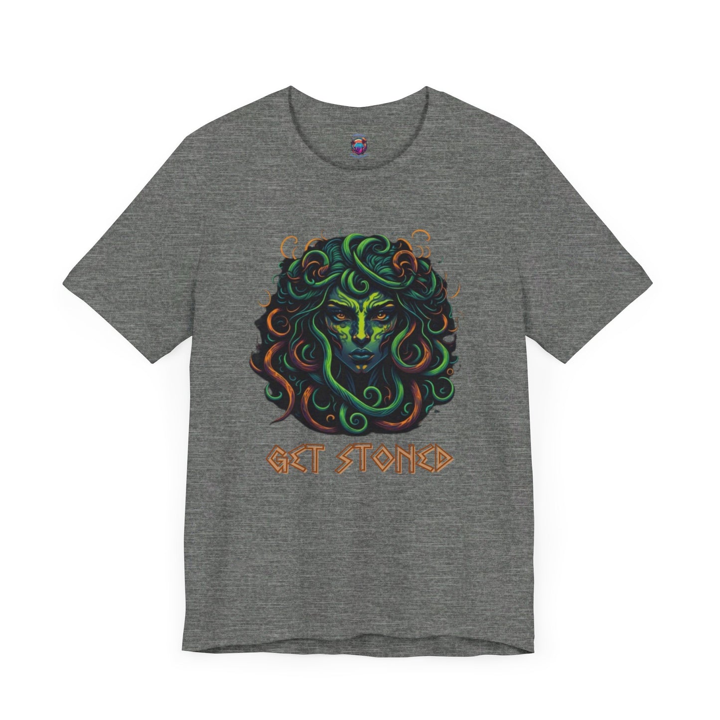 Bella Canvas Medusa "Get Stoned" Greek Style T-Shirt, Mythology-Inspired Graphic Tee, Halloween shirt, Funny Shirt, Medusa Shirt