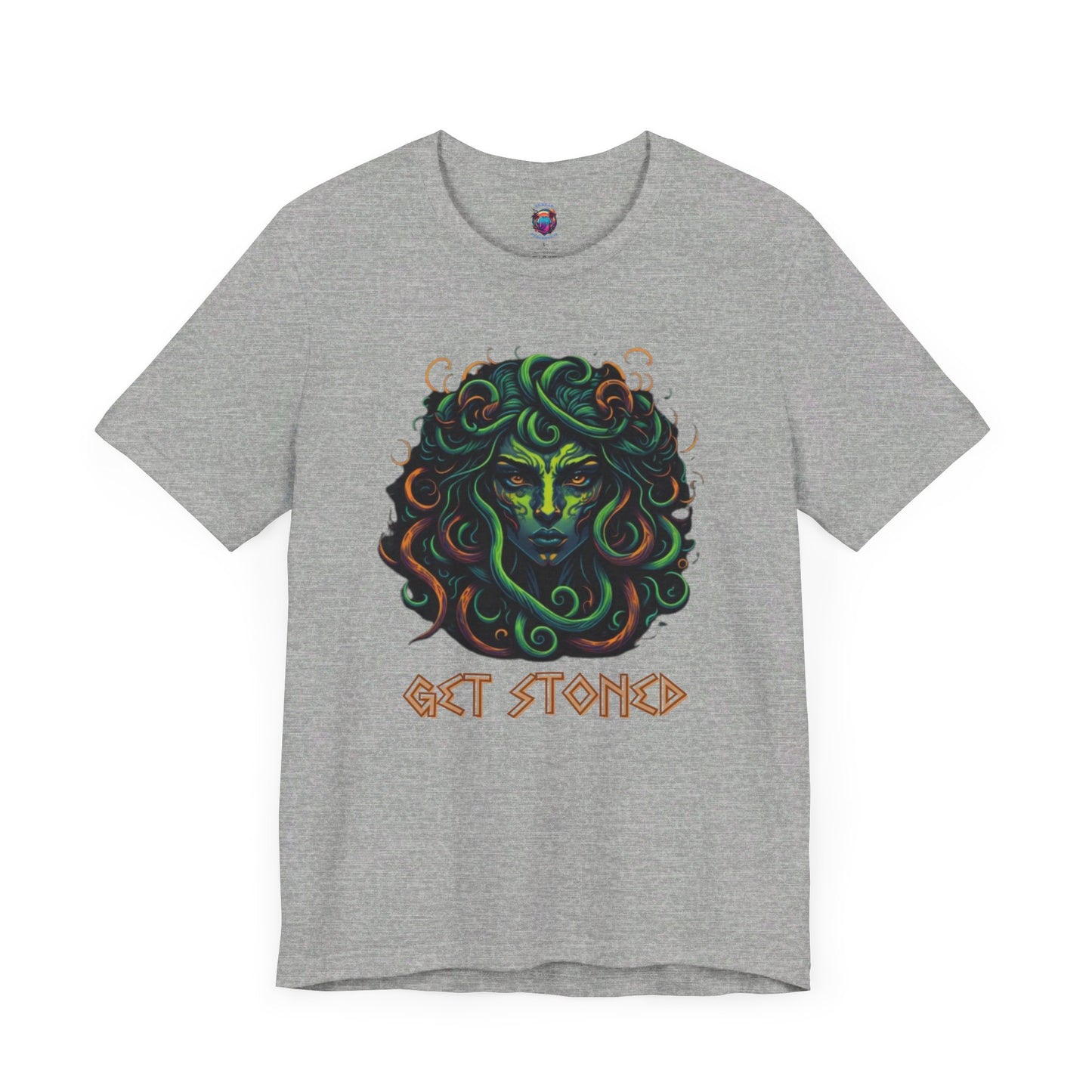 Bella Canvas Medusa "Get Stoned" Greek Style T-Shirt, Mythology-Inspired Graphic Tee, Halloween shirt, Funny Shirt, Medusa Shirt