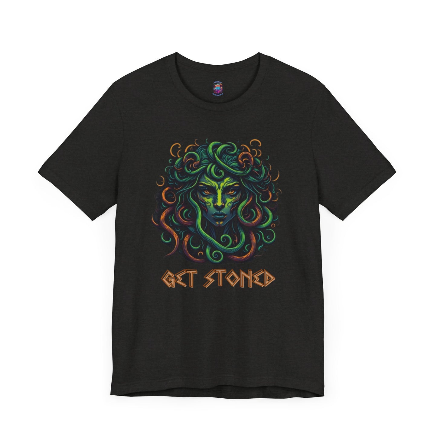 Bella Canvas Medusa "Get Stoned" Greek Style T-Shirt, Mythology-Inspired Graphic Tee, Halloween shirt, Funny Shirt, Medusa Shirt