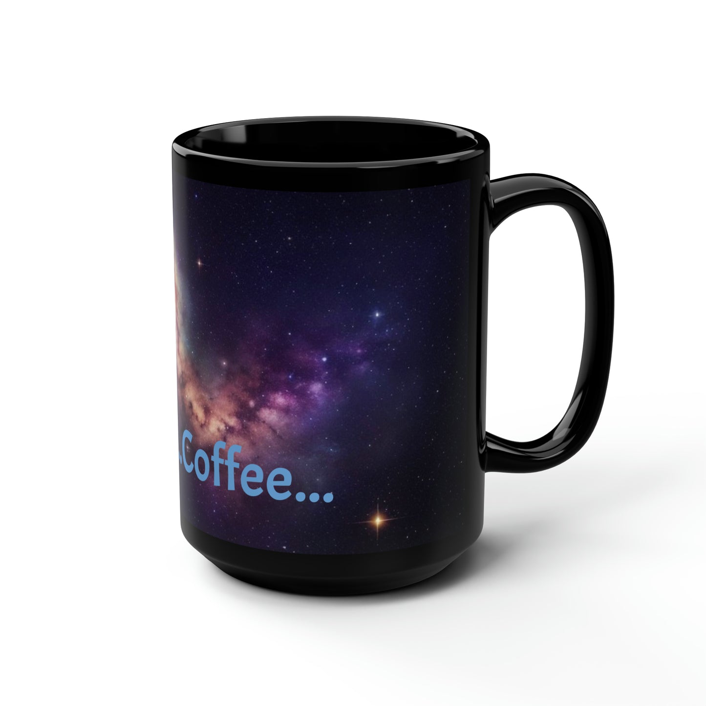 Milky Way Black Mug, 15oz