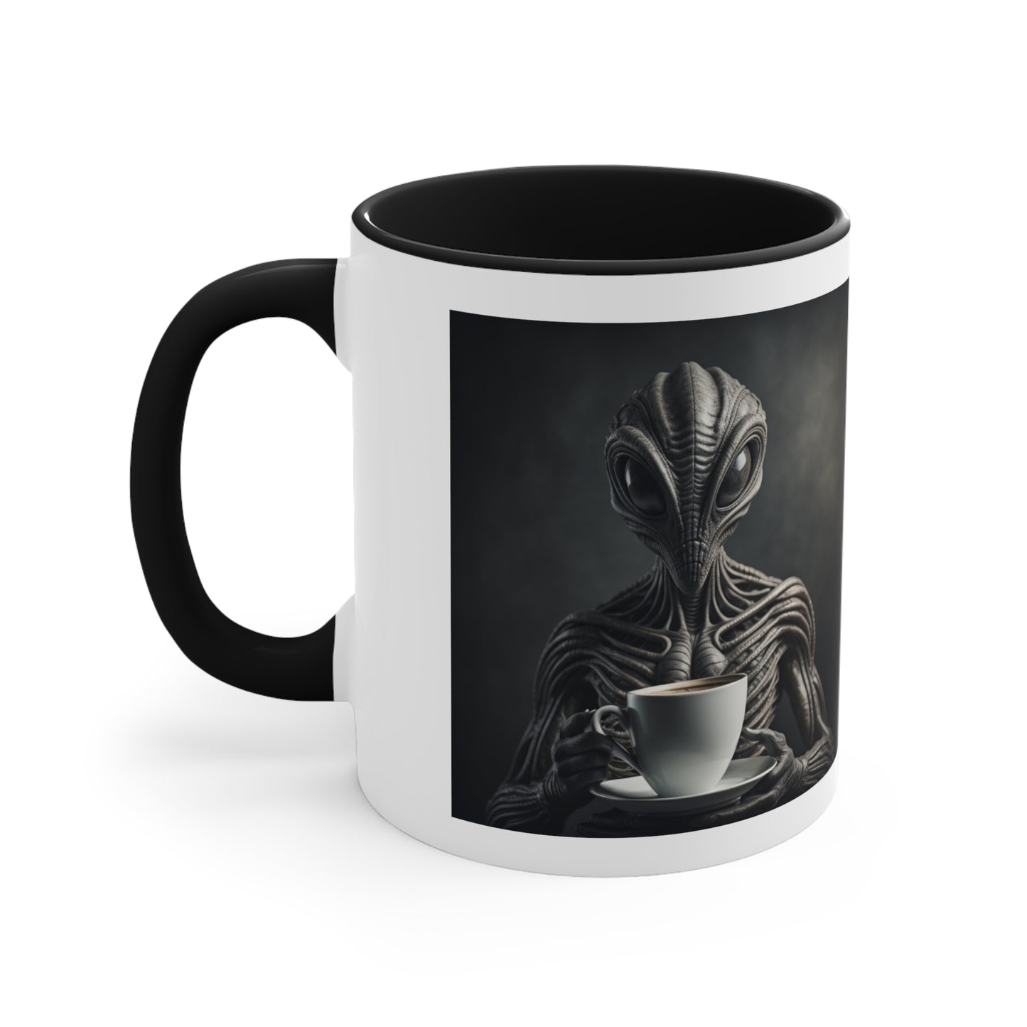 Alien Statement Coffee Mug, 11oz - "Touch my coffee and I'll probe you"