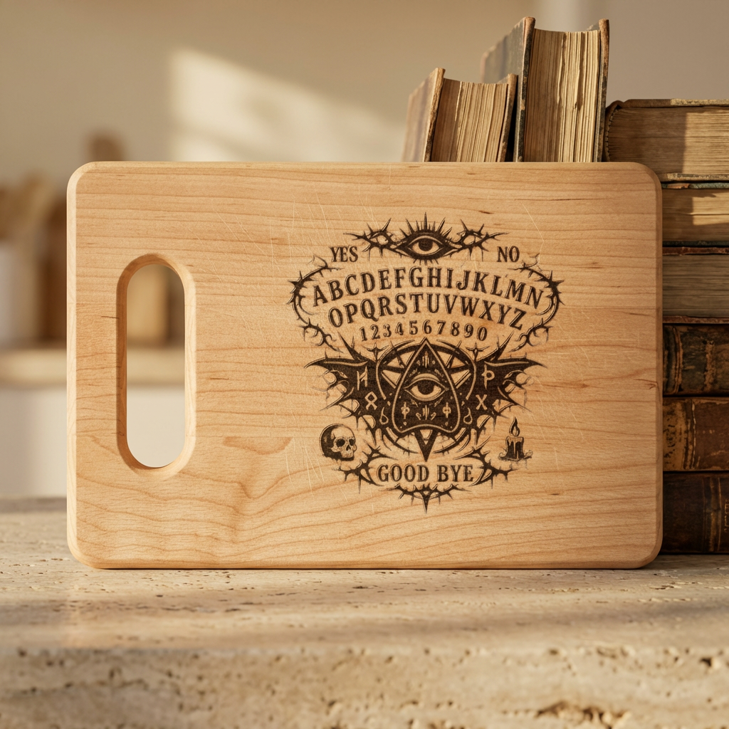 Engraved Ouija Planchette Cutting Board