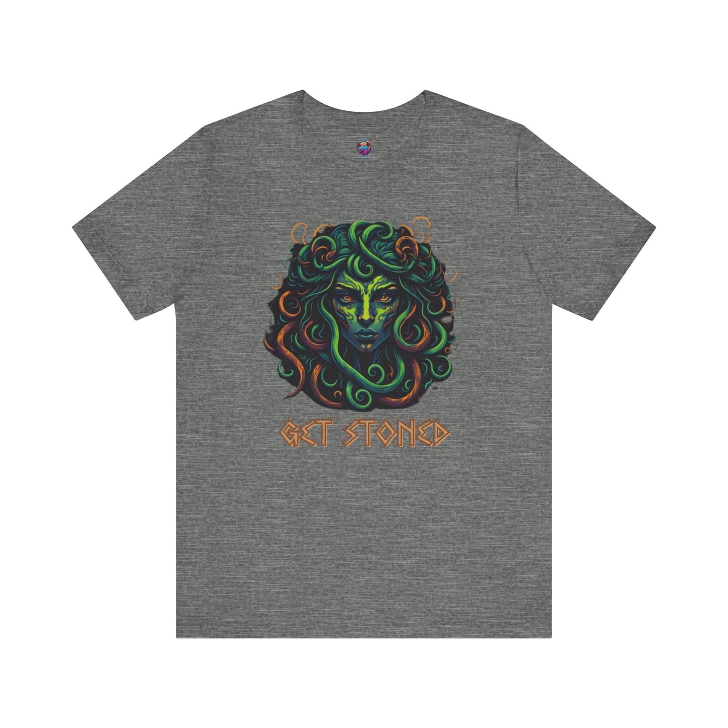 Bella Canvas Medusa "Get Stoned" Greek Style T-Shirt, Mythology-Inspired Graphic Tee, Halloween shirt, Funny Shirt, Medusa Shirt