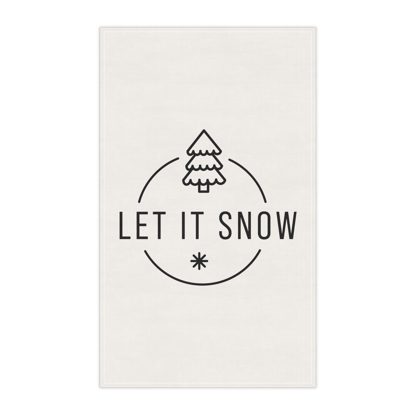 "Let it snow" - Kitchen Towel