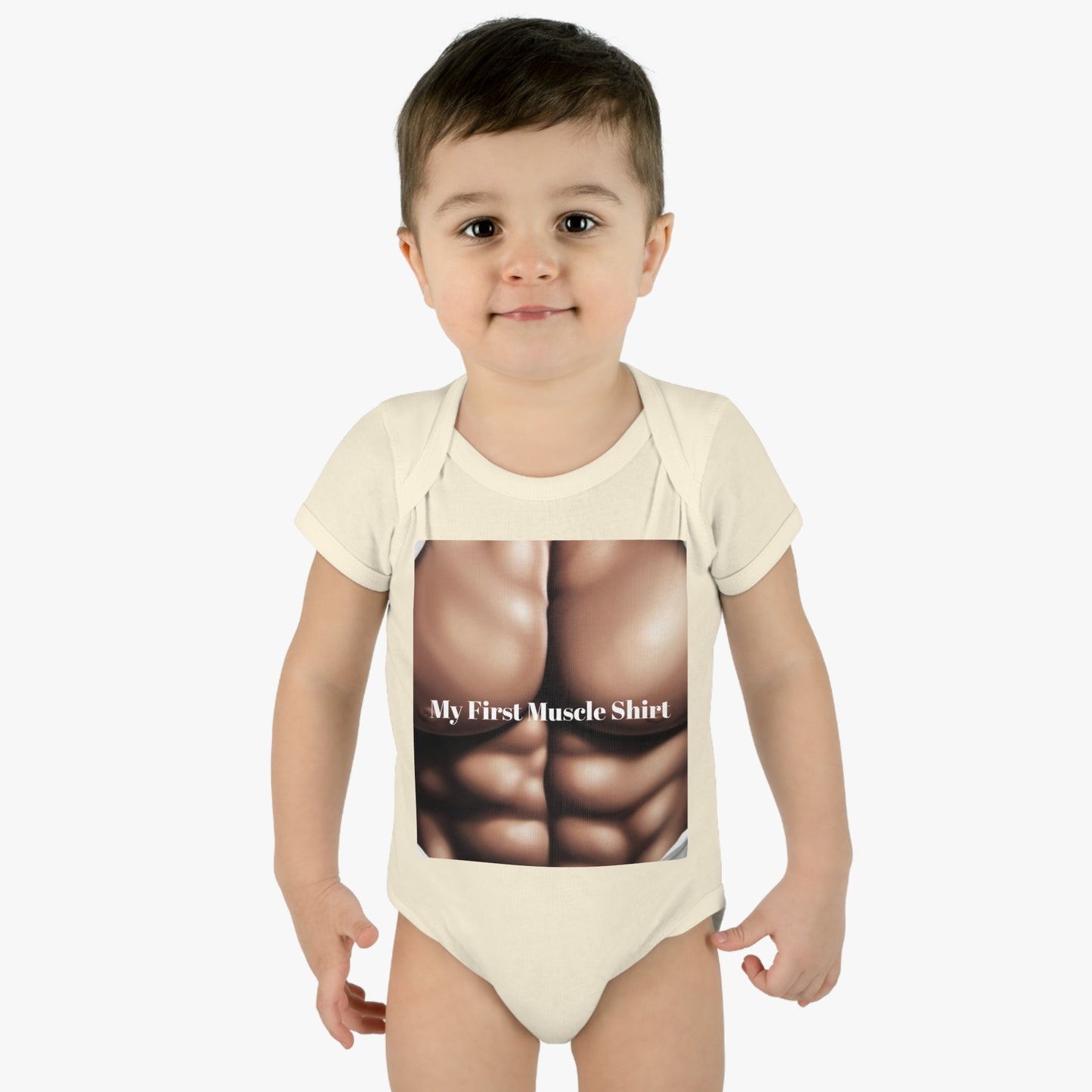 "My First Muscle Shirt" Infant Baby Rib Bodysuit - (Infant Collection)