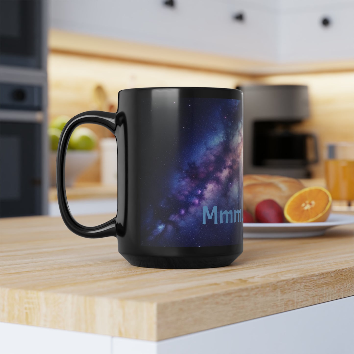 Milky Way Black Mug, 15oz