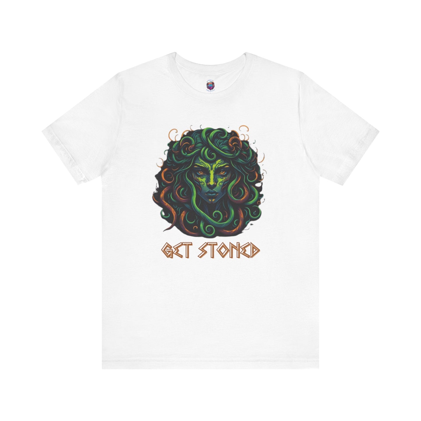 Bella Canvas Medusa "Get Stoned" Greek Style T-Shirt, Mythology-Inspired Graphic Tee, Halloween shirt, Funny Shirt, Medusa Shirt