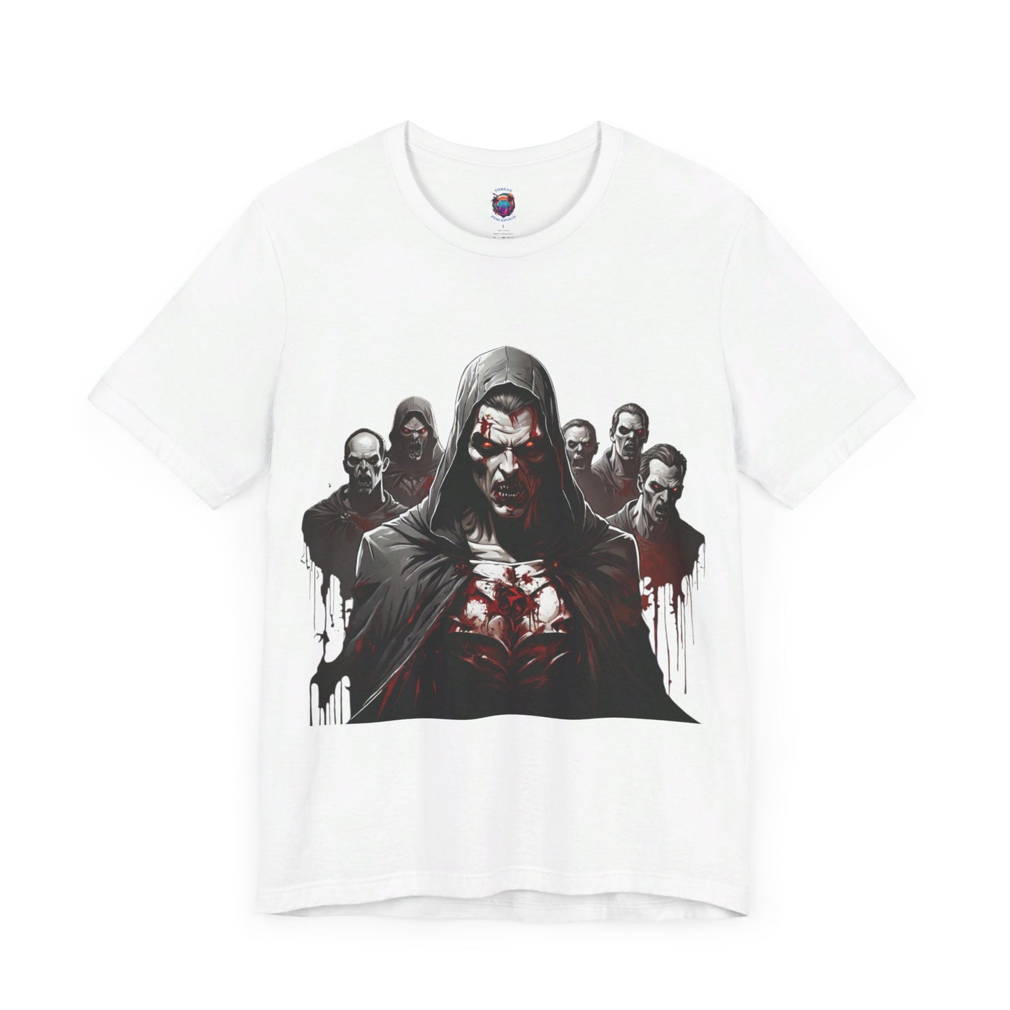 Bloodthirsty Zombies Attack Bella Canvas T-Shirt , Scary Halloween Horror Tee