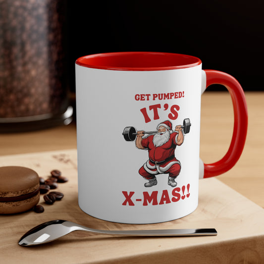 Holiday - Get Pumped Santa Coffee Mug, 11oz