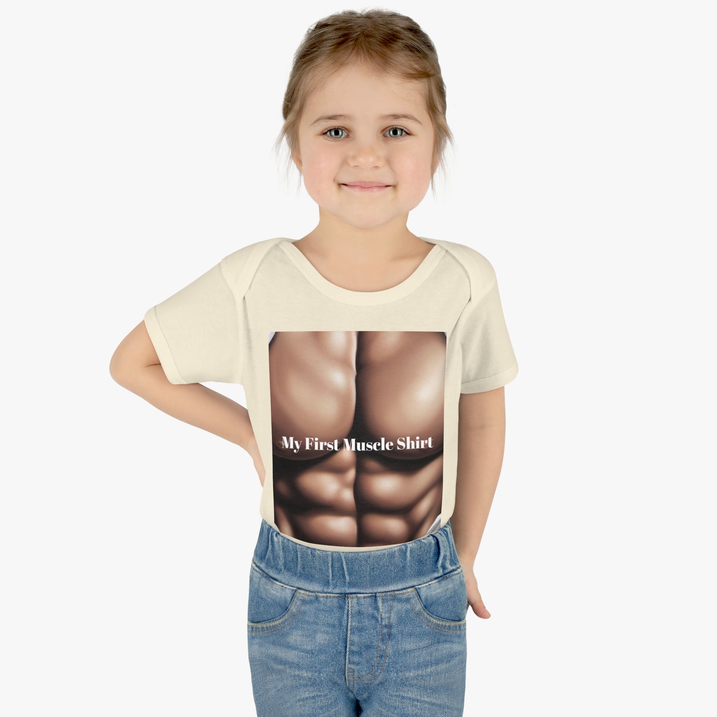 "My First Muscle Shirt" Infant Baby Rib Bodysuit - (Infant Collection)