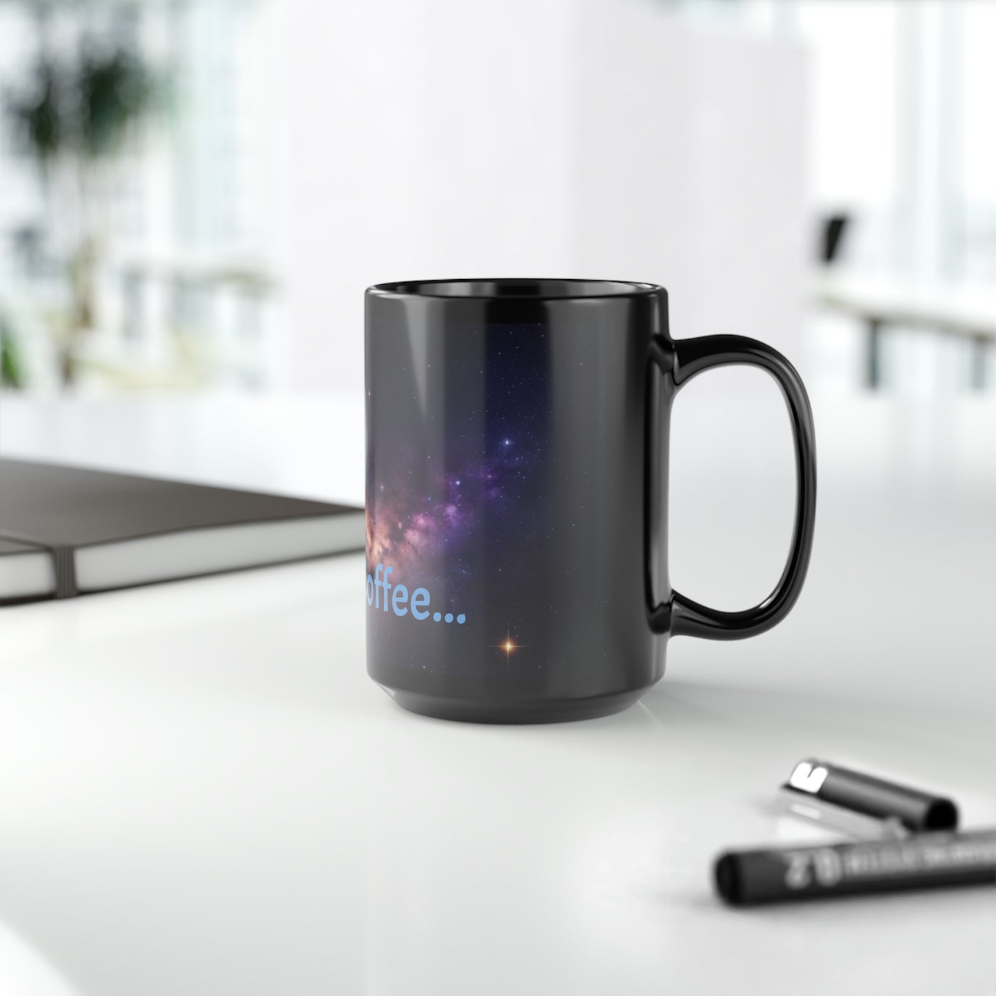 Milky Way Black Mug, 15oz