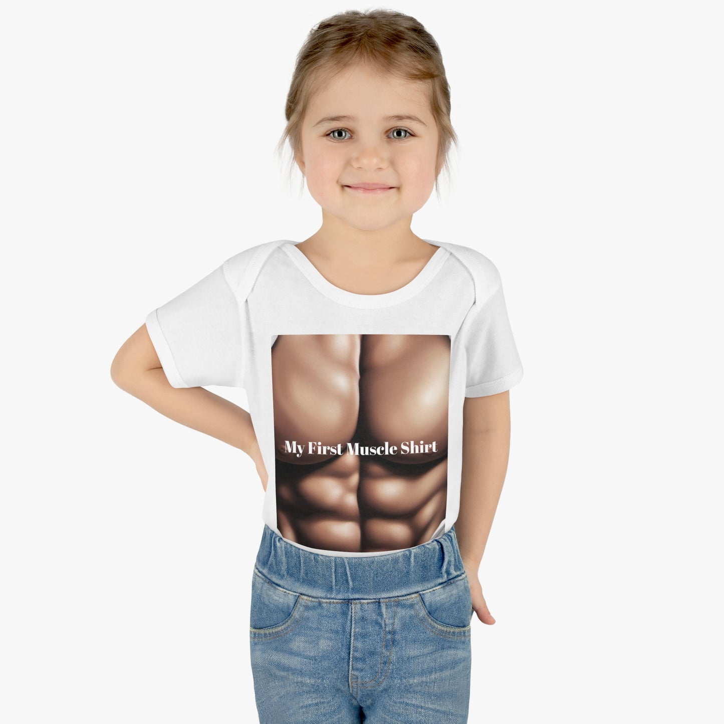 "My First Muscle Shirt" Infant Baby Rib Bodysuit - (Infant Collection)