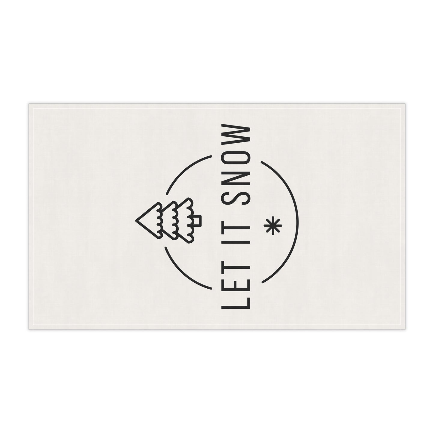 "Let it snow" - Kitchen Towel