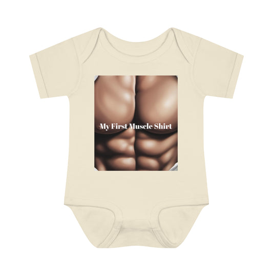 "My First Muscle Shirt" Infant Baby Rib Bodysuit - (Infant Collection)