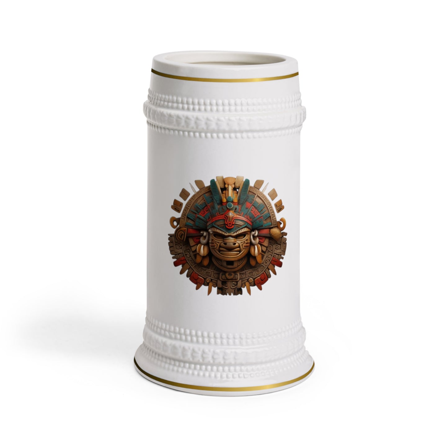 Incan Warrior Seal Beer Stein Mug