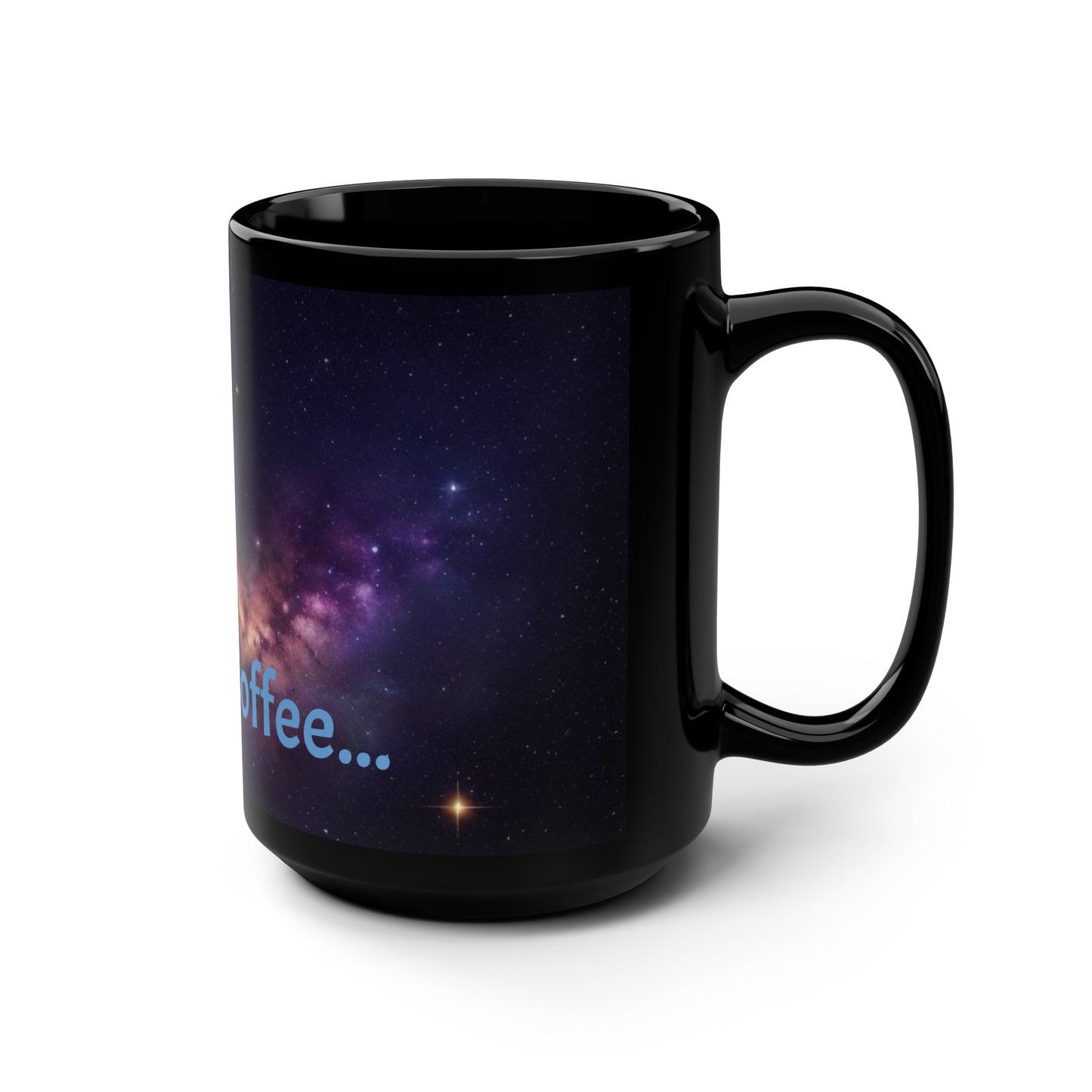 Milky Way Black Mug, 15oz