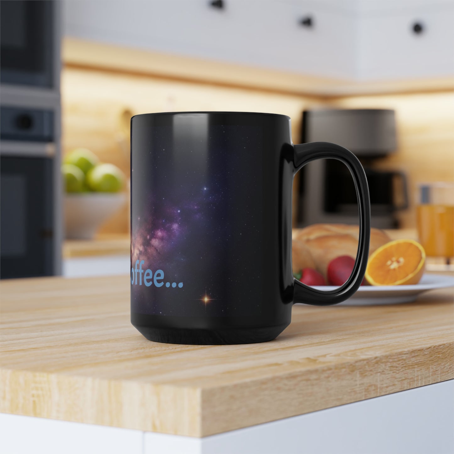 Milky Way Black Mug, 15oz