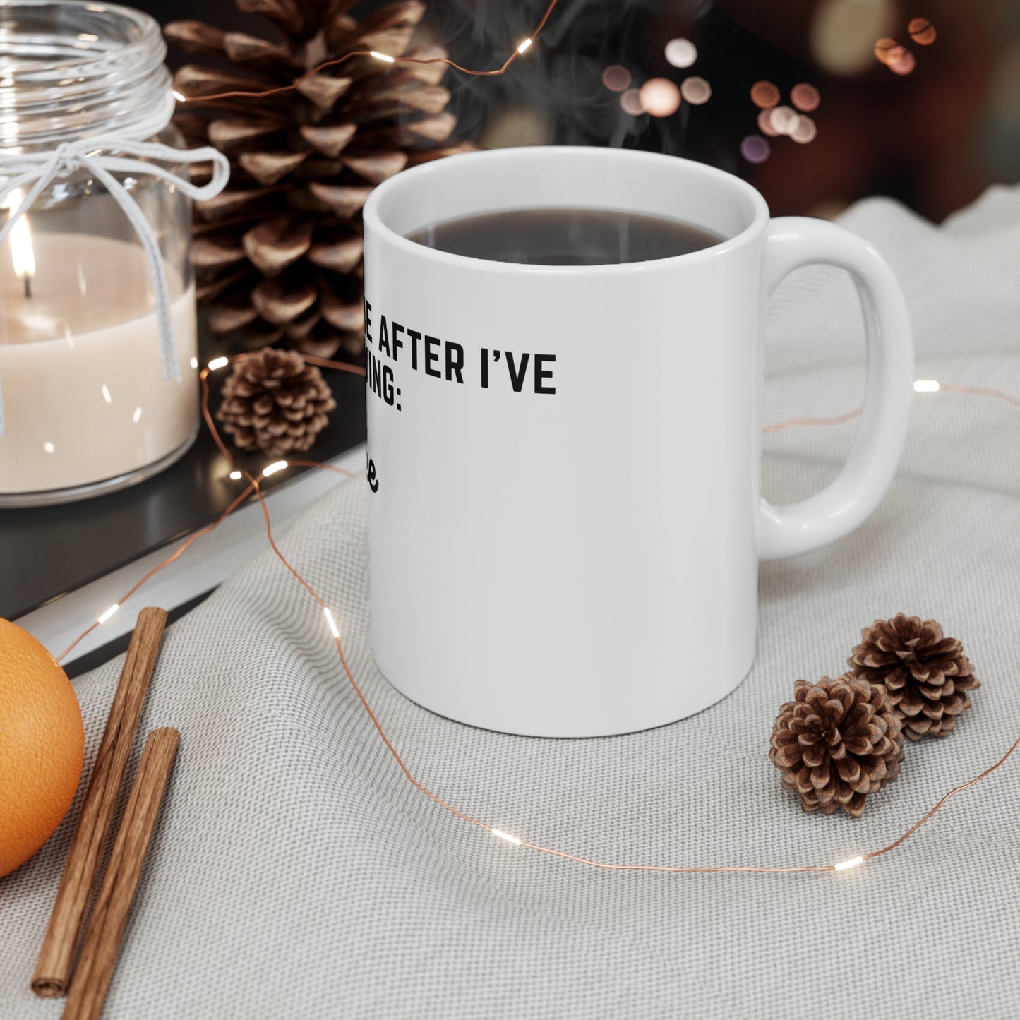 "Coffee/Poop" Checklist Ceramic Mug 11oz